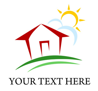 公司徽标房子,徽标孤儿院照片