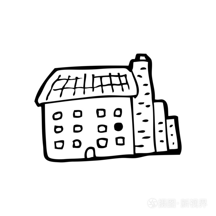 工厂大厦卡通插画-正版商用图片05tfrr-摄图新视界