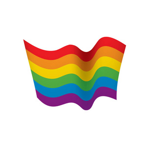 矢量彩虹旗图片