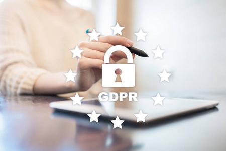 Gdpr. 数据保护条例。网络安全与隐私