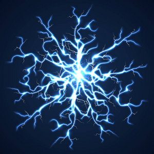 雷霆螺栓深色矢量背景照片