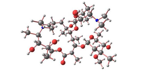 阿奇霉素是一种抗生素, 用于治疗一些细菌感染。包括中耳感染, 链球菌咽喉炎, , 旅行者腹泻。3d 插图