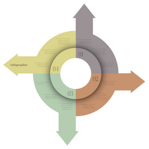 信息图表设计创意横幅箭头