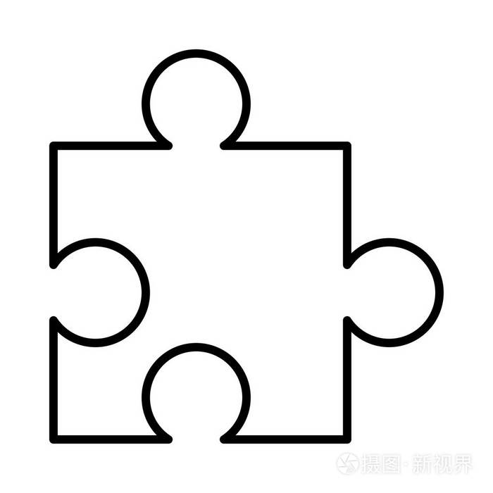拼图图标矢量图插画-正版商用图片05tzaf-摄图新视界