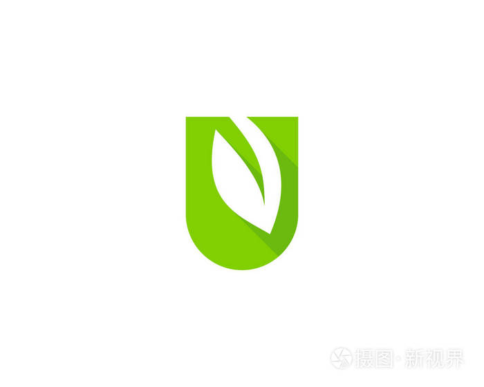 字母u 图标徽标设计元素