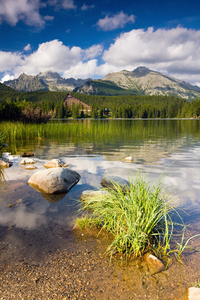 strbskepleso，在斯洛伐克高塔特拉在湖