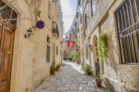 在 vittoriosa，马耳他街道塔伯恩