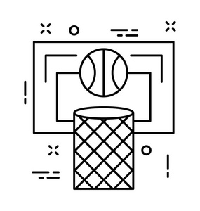 篮板矢量篮板线矢量图标照片