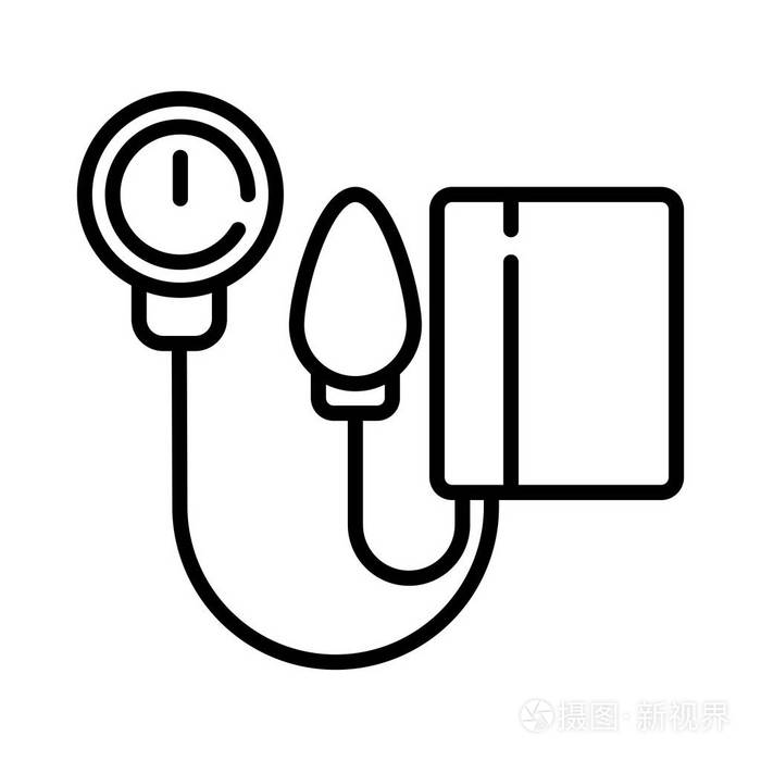 血压检查图标, 矢量插图插画-正版商用图片05uiaq-摄图新视界
