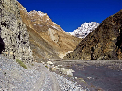 Shimshal 河谷和 Shimshal 河, 喀喇昆仑山, 巴基斯坦北部