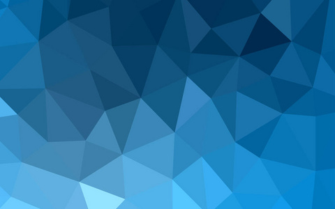 浅蓝色矢量渐变三角形模板。带有渐变的多边形抽象插图。一个全新的设计为您的传单