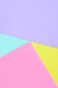 纹理背景的时尚粉彩色彩。粉红色, 紫色, 黄色和蓝色的几何图案纸。最小抽象
