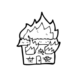 燃烧大厦图片-燃烧大厦素材-燃烧大厦插画-摄图新视界
