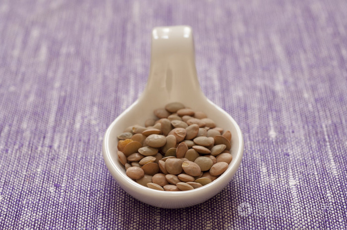 绿扁豆的特写视图