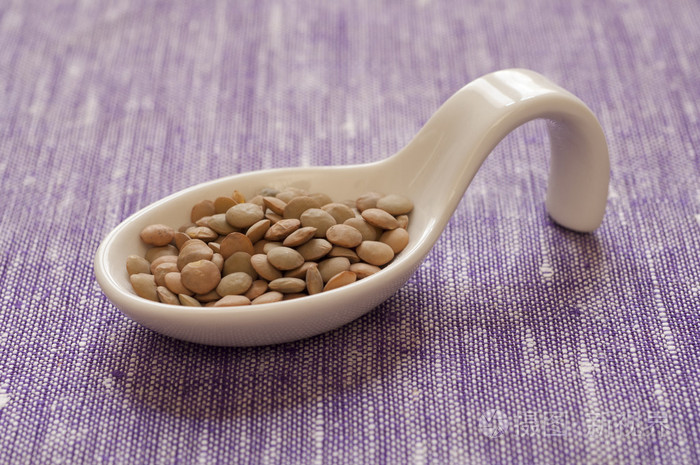 绿扁豆的特写视图