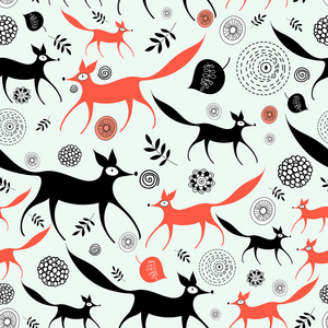 绘图的狐狸图片