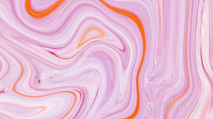 大理石的油墨多彩 粉红色大理石图案纹理抽象背景 可以用于背景或壁纸照片 正版商用图片05v8u5 摄图新视界