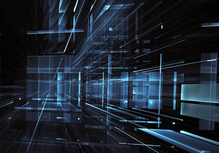 高技术或虚拟现实概念照片