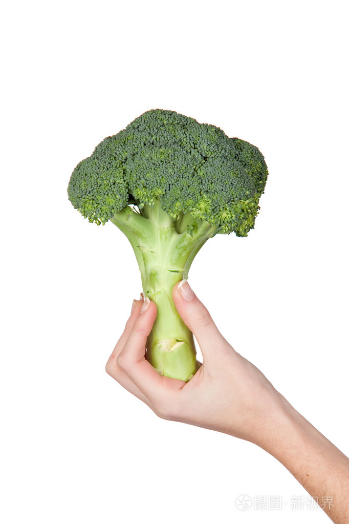 手带一束西兰花