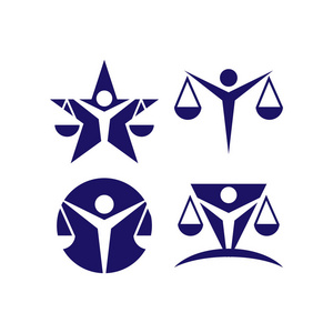 律师元素律师在法律徽标图标模板矢量元素照片