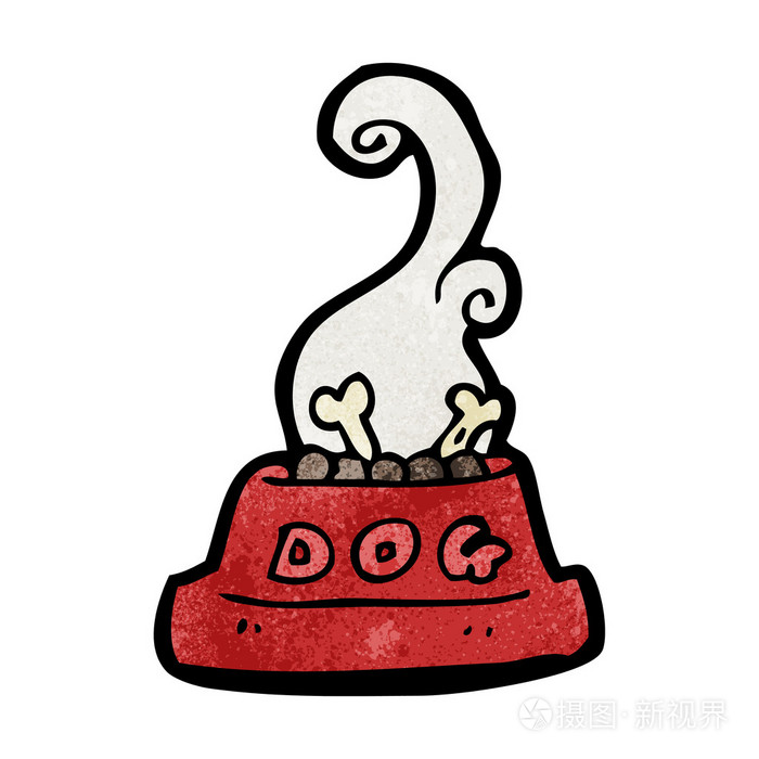 狗食盆插画-正版商用图片05w12h-摄图新视界