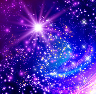 光晕星光闪光图片