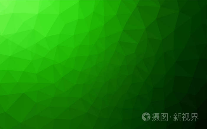 浅绿色矢量低聚平面布局.带有渐变的折纸风格的几何插图.品牌书背景的