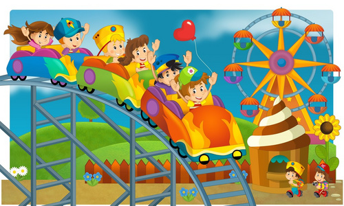 在游乐场图片
