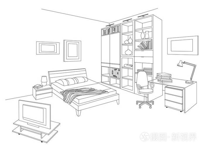 首页轮廓集插画-正版商用图片05wo19-摄图新视界