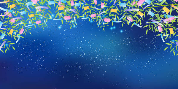 七夕背景图片 七夕背景素材 七夕背景插画 摄图新视界