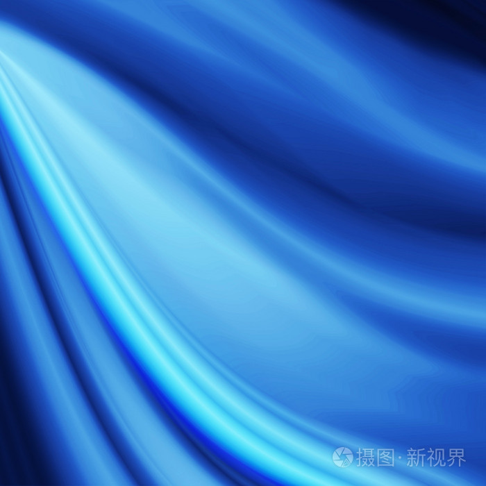 波丝绸织物纹理蓝色抽象背景照片-正版商用图片05wxuw-摄图新视界