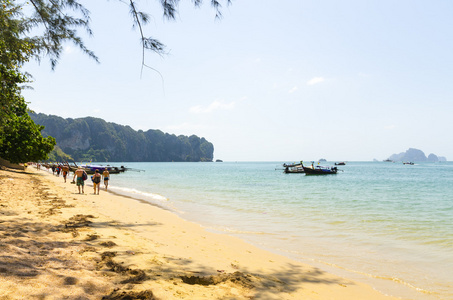 美丽的海海滩泰国甲米