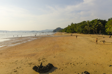 美丽的海海滩泰国甲米