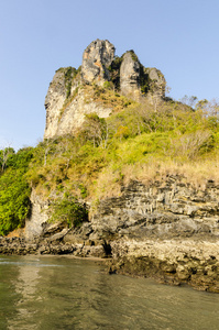 美丽的海海滩泰国甲米