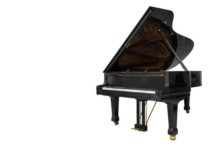 经典的黑色钢琴图片