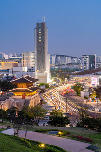 韩国东大门韩国首尔 heunginjimun 东大门门城市景观照片