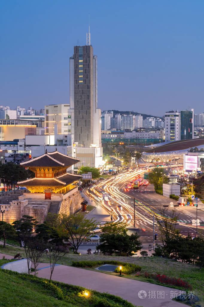 韩国首尔heunginjimun东大门门城市景观