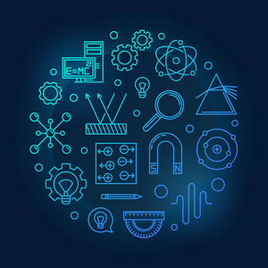 物理公式无缝矢量背景物理图标矢量符号和符号在白色背景下被隔离