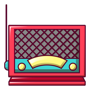 听广播卡通图片