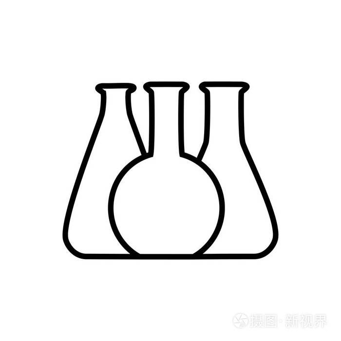 化学实验室试管图标的矢量说明插画-正版商用图片05xhp7-摄图新视界