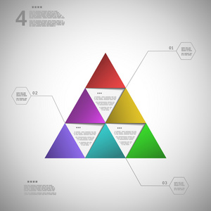 数据演示文稿 eps10 矢量 illustratio 的多彩三角