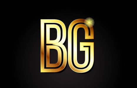 金字母表字母 bg b g 标志组合设计适合公司或企业