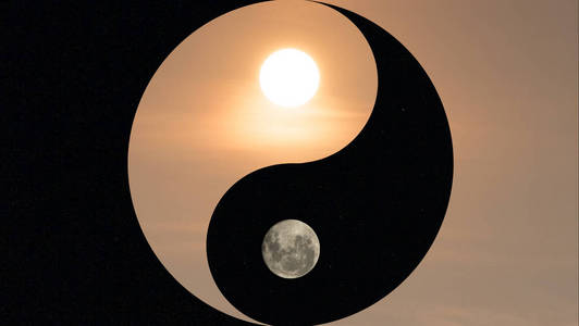 阴阳昼夜照片