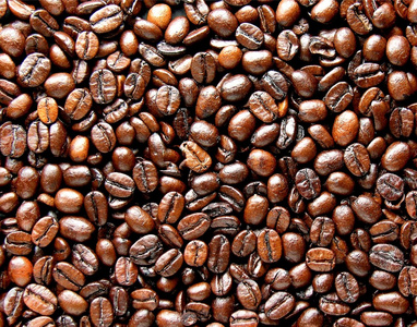 特写的大量的咖啡豆
