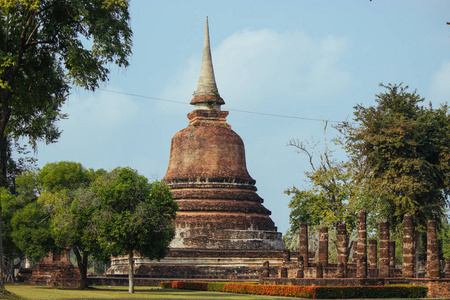泰国素可泰 historypark 古庙风景秀丽