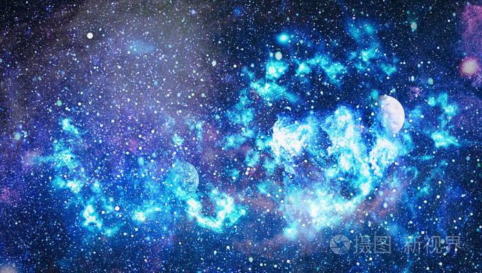 深空art.宇宙中的星系,星云和恒星.由 nasa 提供的这幅图像的元素