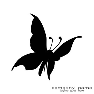 蝴蝶的昆虫名片创意样本设计黑蝴蝶标志动物照片