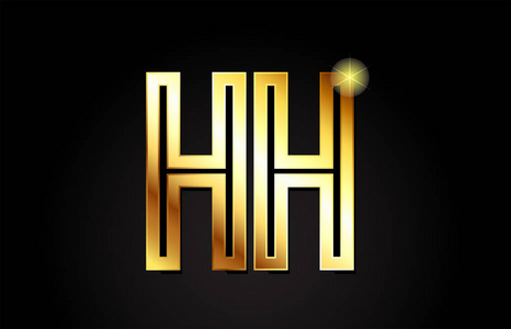 金字母表字母 h h 标志组合设计适合公司或企业
