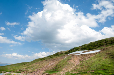 山，山，小山。哈萨克斯坦。田北俊山。总成高原