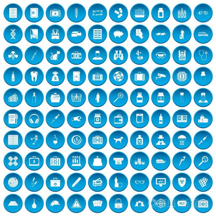 100 例图标设置蓝色